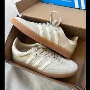 NEW Adidas Samba OG Beige White Gum Size 6